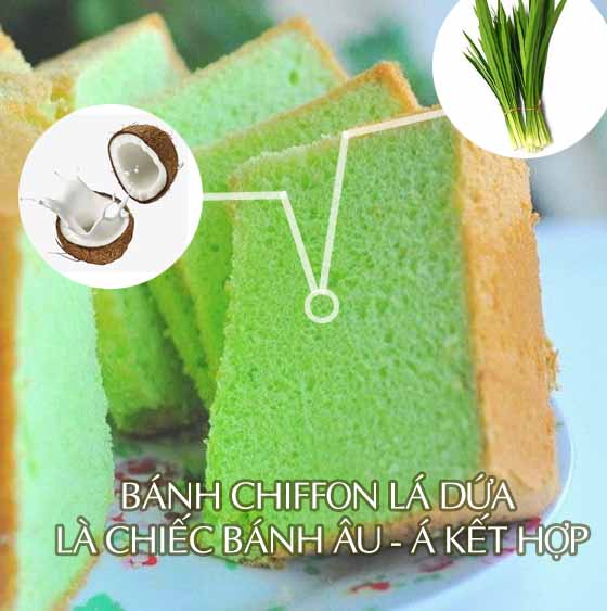 Cách làm bánh Chiffon lá dứa